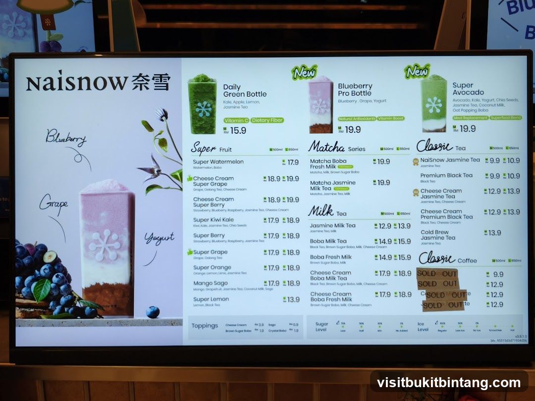 Naisnow Menu