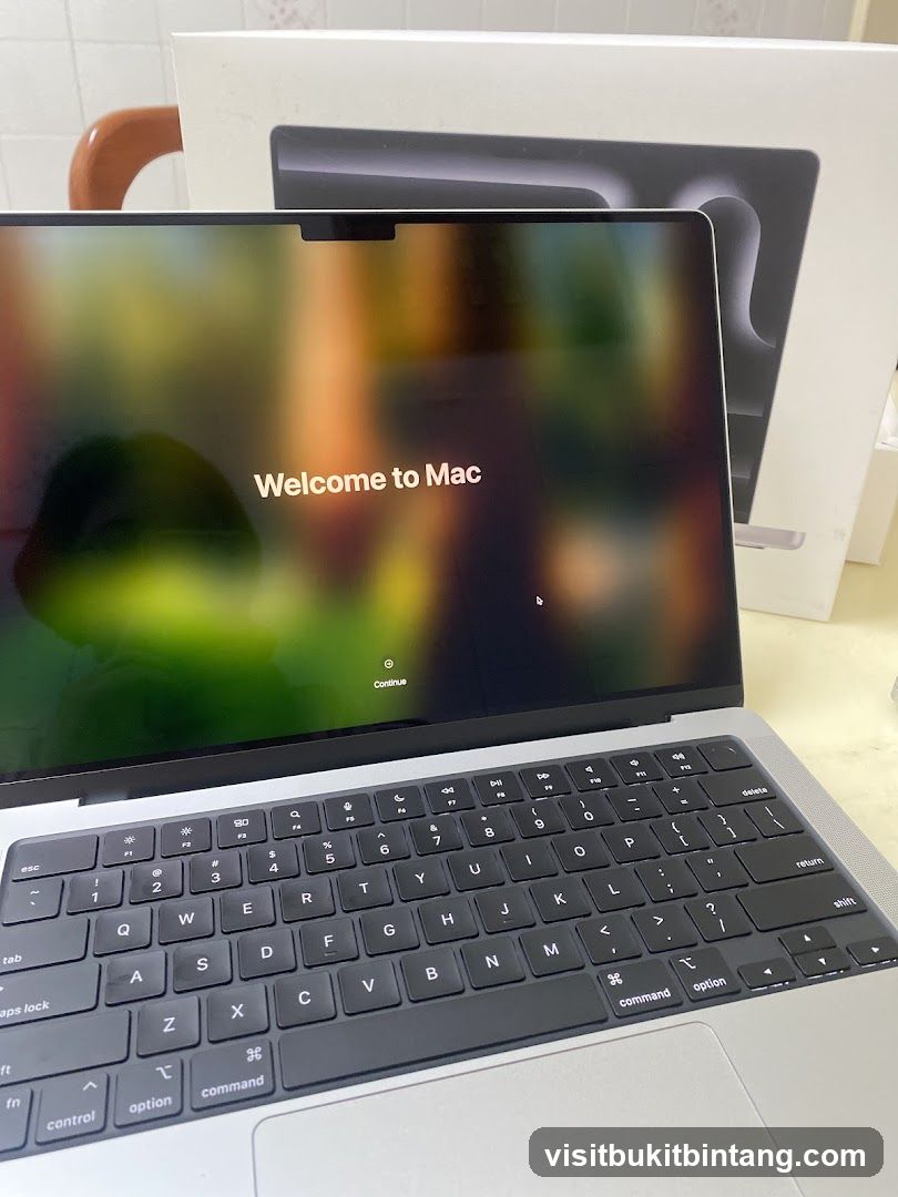MacBook Welcome Screen