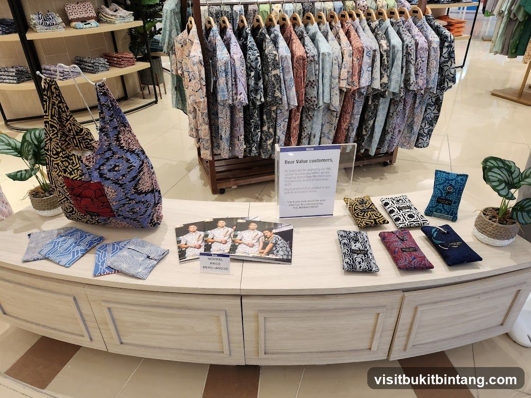 Display of Batik Merchandise