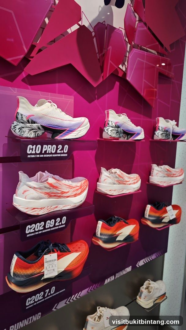 Running Shoes Display