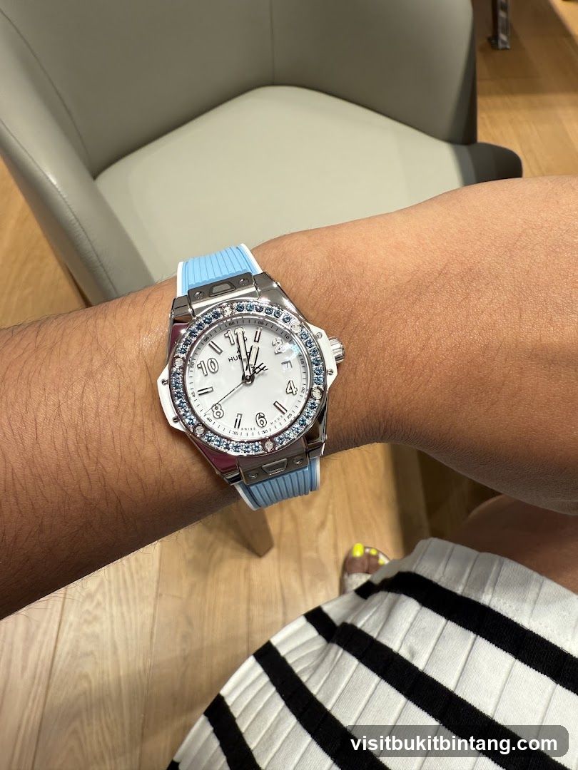 Watch on wrist