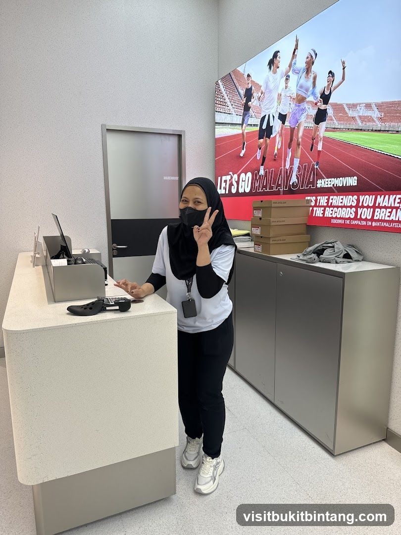 Store Interior with Staff and Advertisement