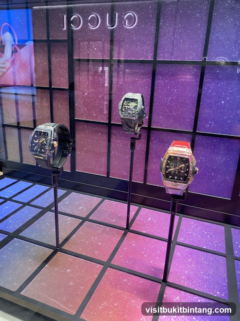 Gucci Watches Display
