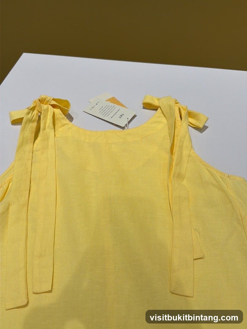Yellow Linen Top