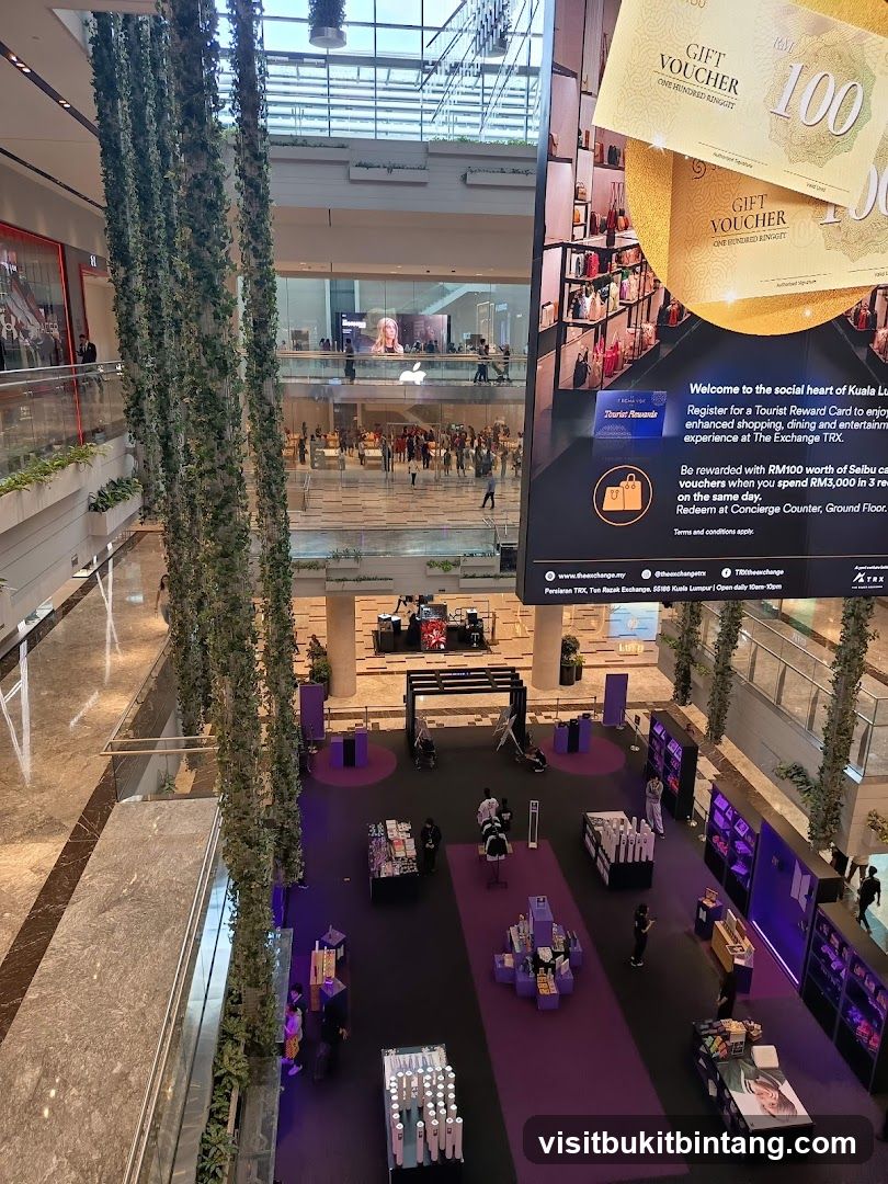 Mall Interior with Promotional Display