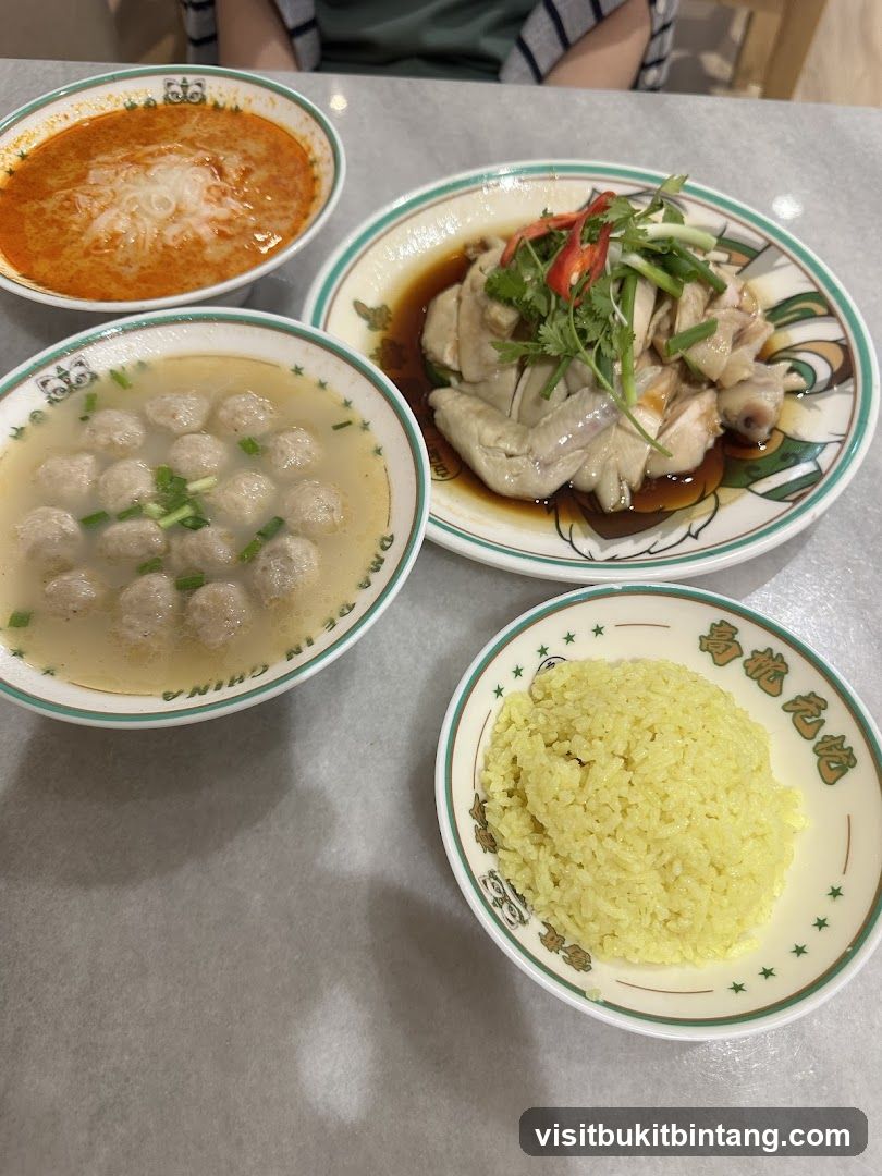 Hainanese Chicken Rice Meal