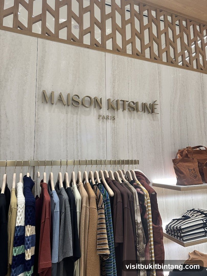 Maison Kitsuné Paris Clothing Display
