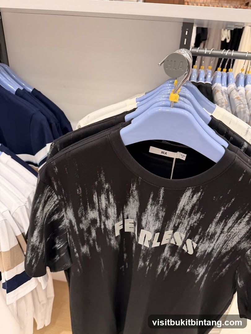 T-shirts on hangers