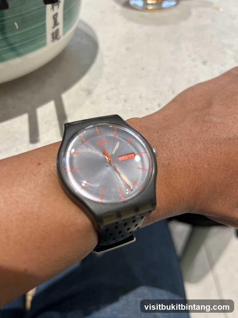 Swatch Watch on Wrist