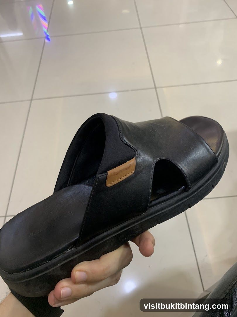 Black Leather Sandal