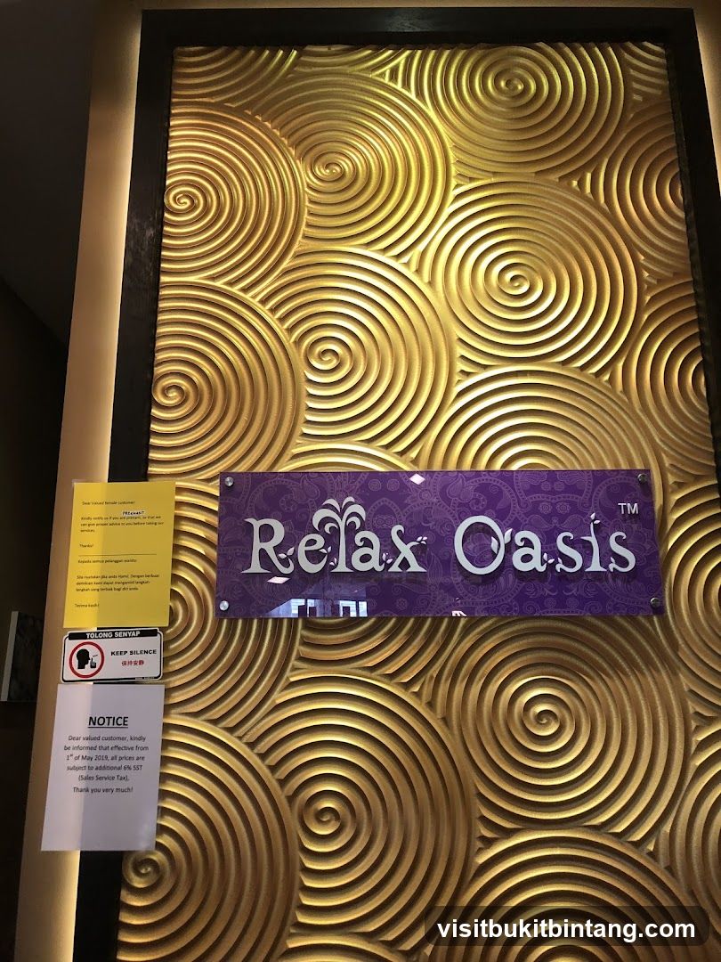 Relax Oasis Signage
