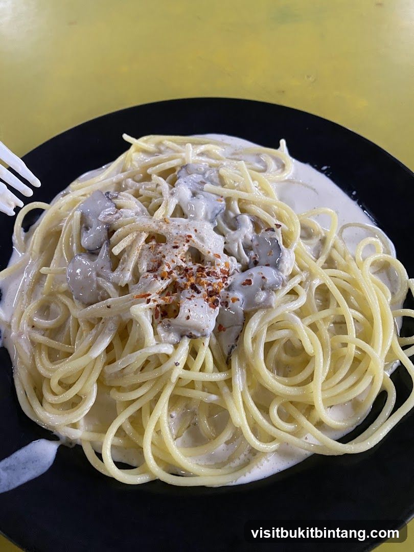 Mushroom Cream Pasta