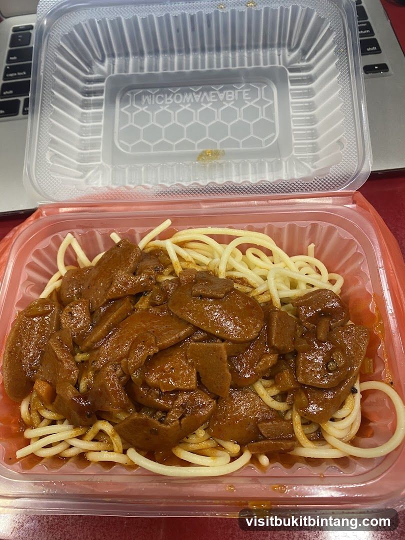Spaghetti with Sliced Meat