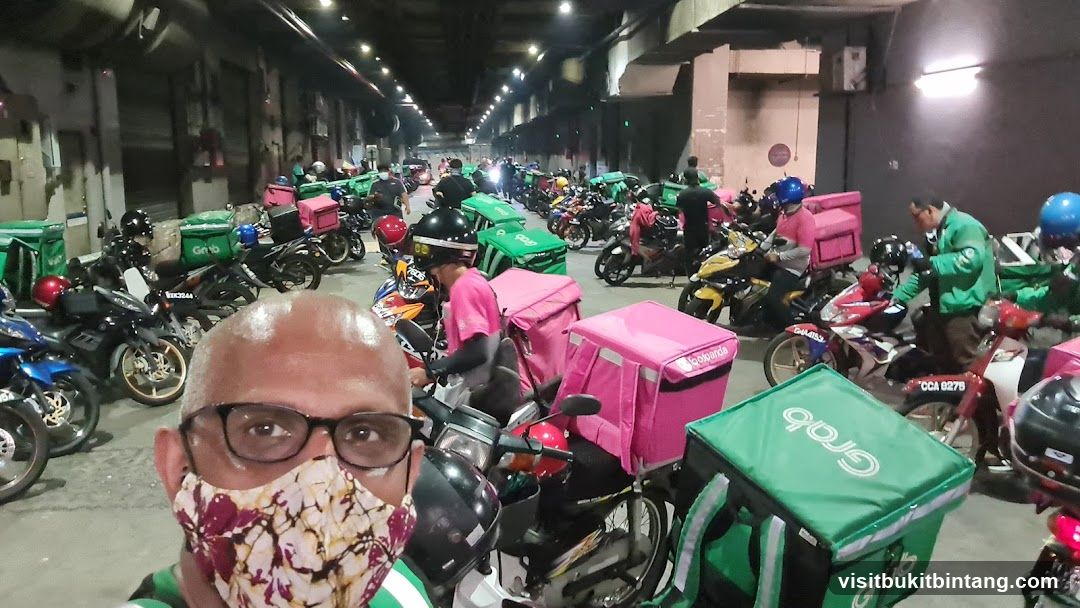 Delivery riders and motorcycles
