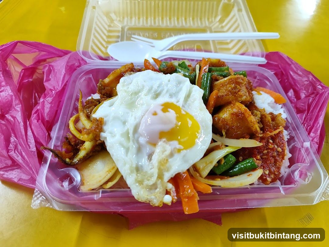 Takeaway Meal with Fried Egg
