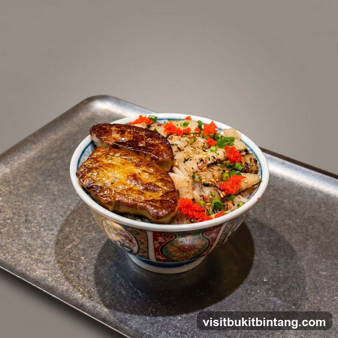 Foie Gras and Scallop Rice Bowl