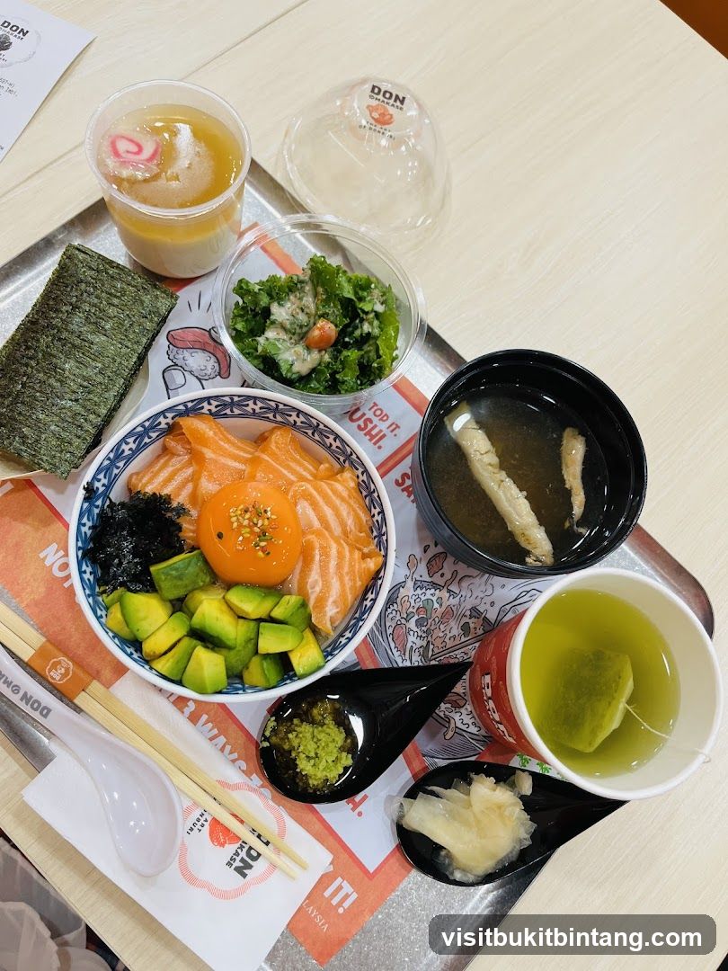 Salmon Donburi Set
