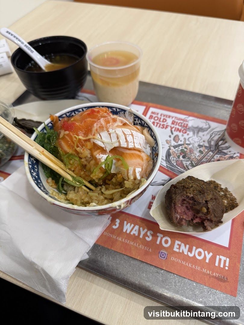Salmon Donburi Meal