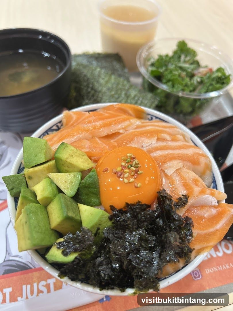 Salmon and Avocado Donburi