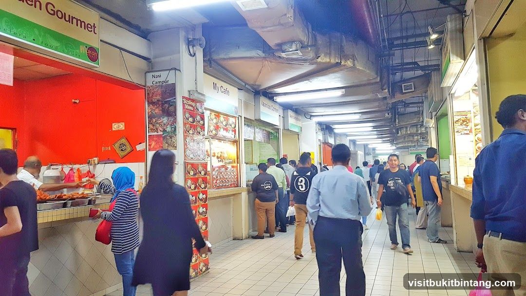 Food court with various stalls