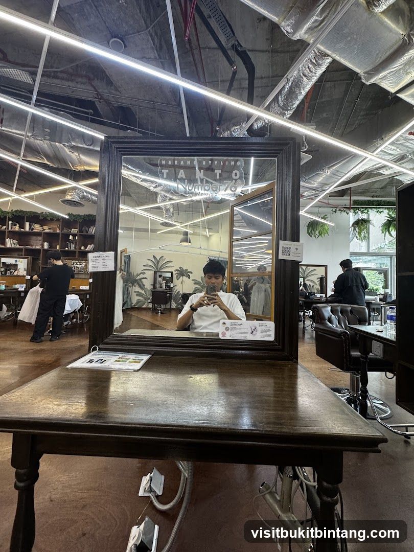 Barbershop Interior with Mirror