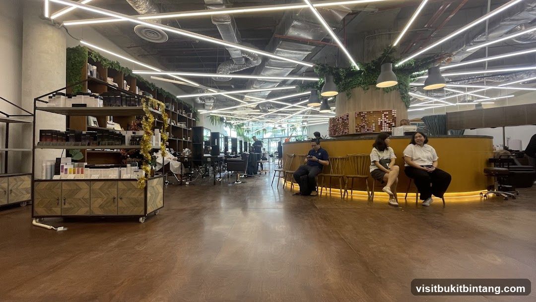 Salon Interior with Retail Display