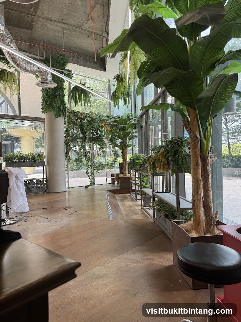 Salon Interior with Plants