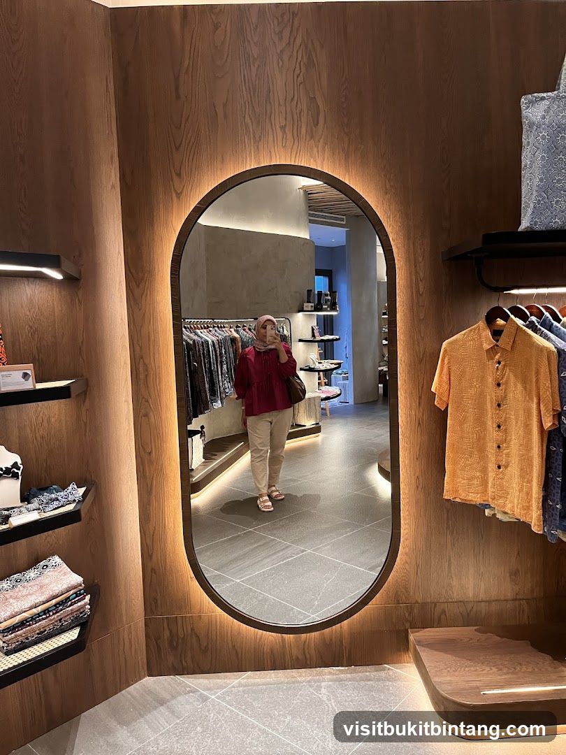 Woman in a boutique