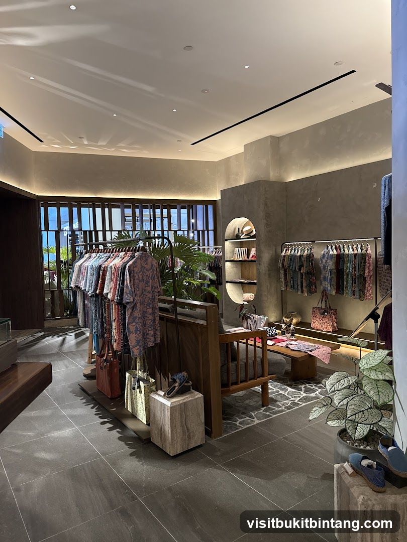 Clothing store interior