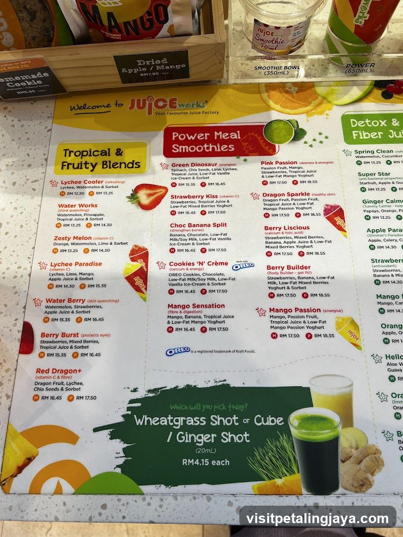 Juice Works Menu