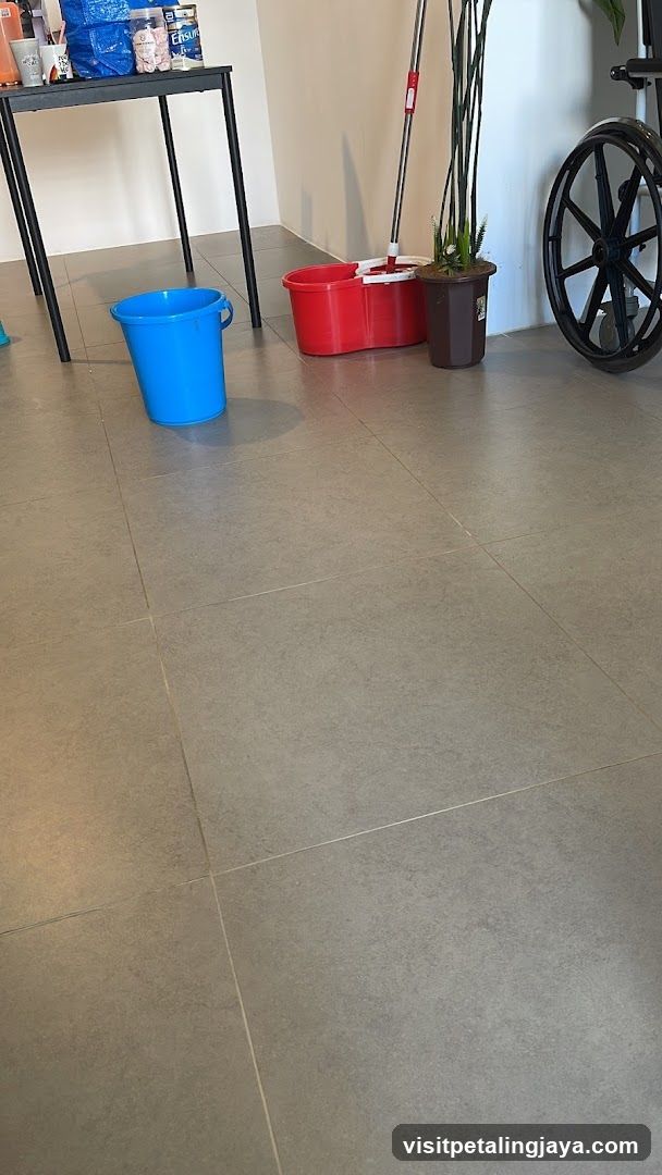 Interior Room with Cleaning Supplies