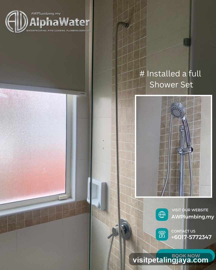 AlphaWater Shower Installation Ad