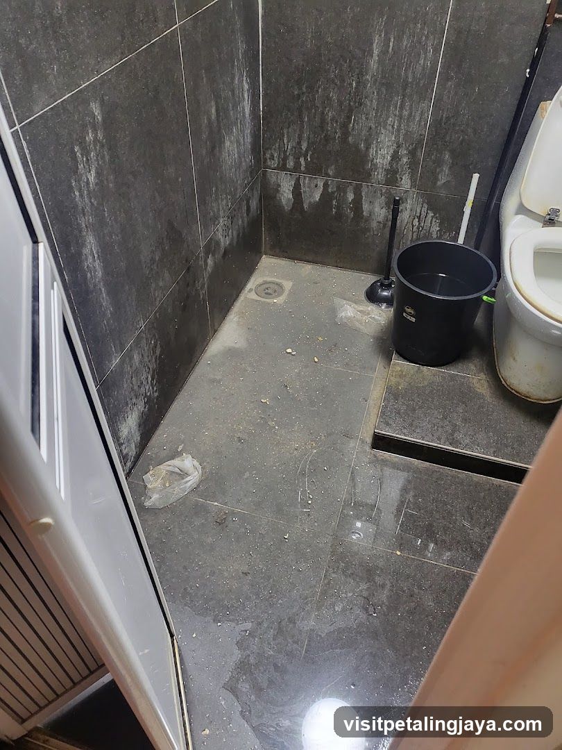 Dirty Bathroom Interior