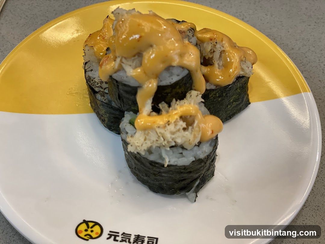 Sushi Rolls with Sauce