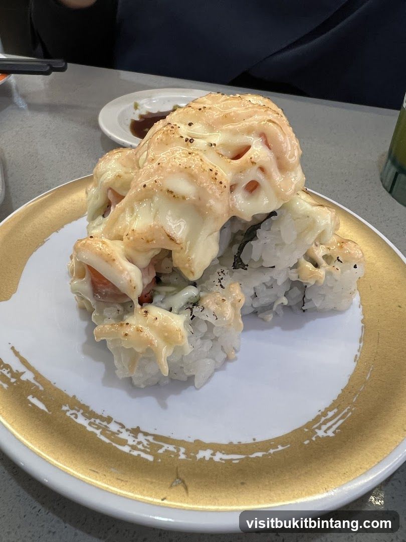 Sushi with Melted Cheese