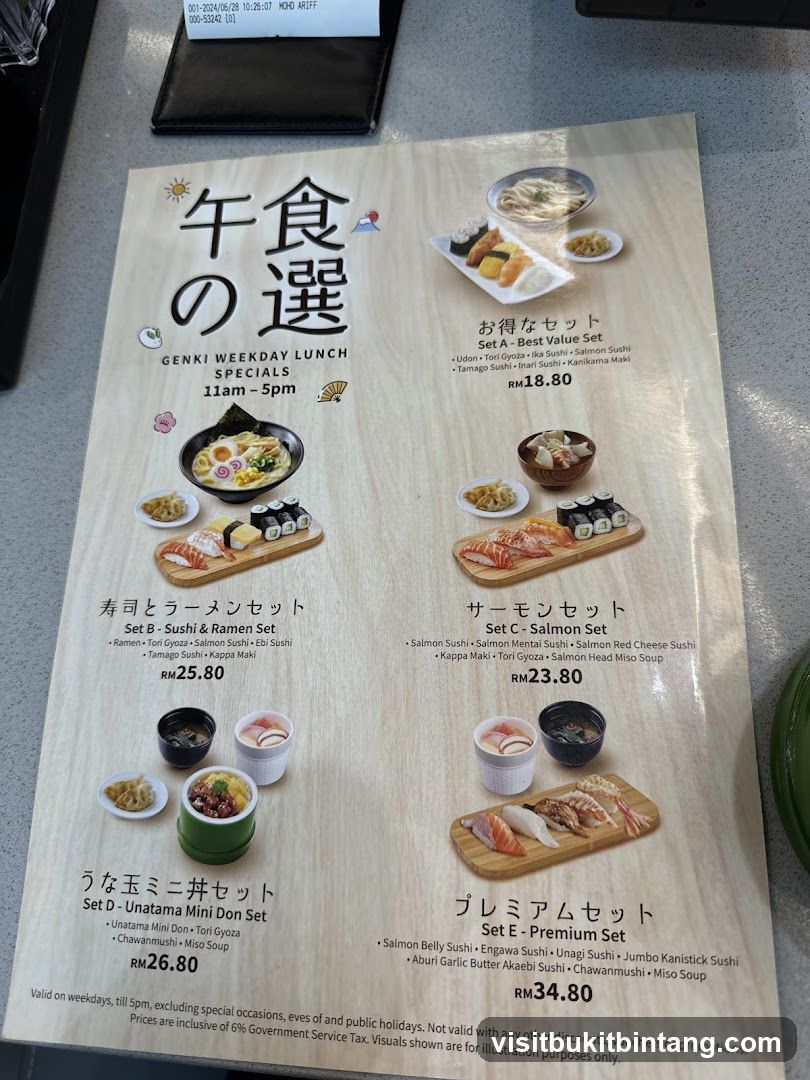 Genki Weekday Lunch Specials