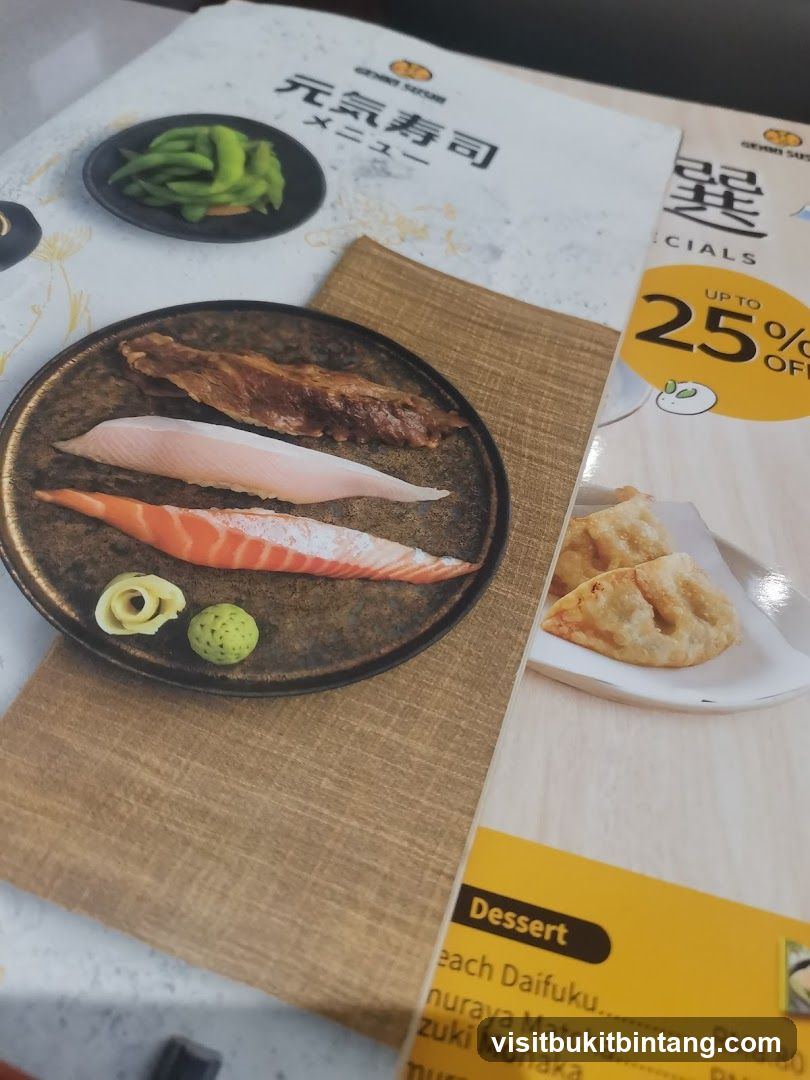 Genki Sushi Menu