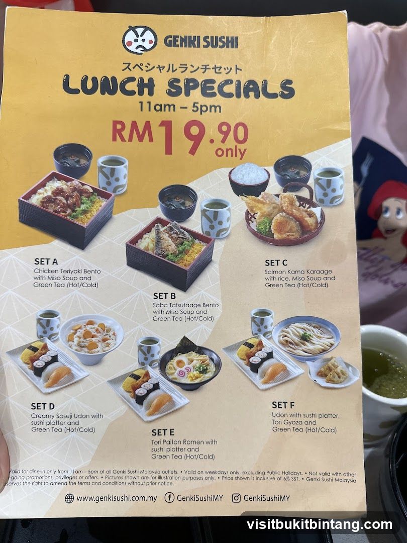 Genki Sushi Lunch Specials
