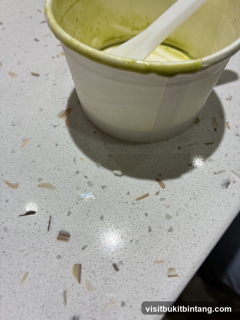 Matcha drink in a cup