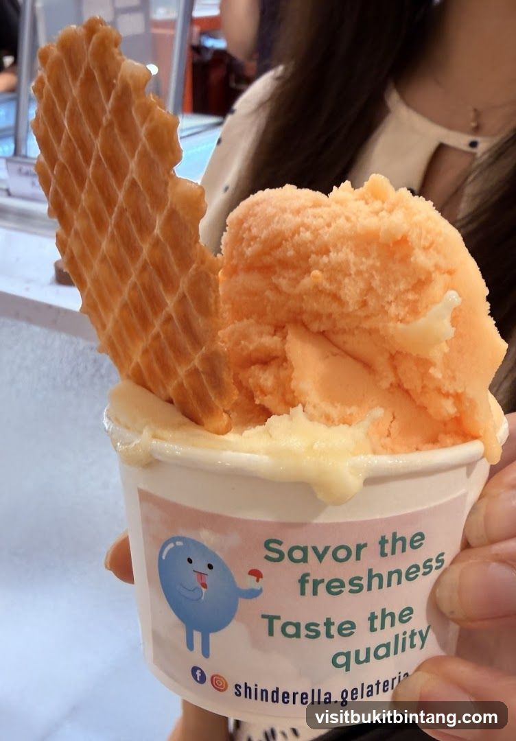 Ice Cream Cup with Waffle