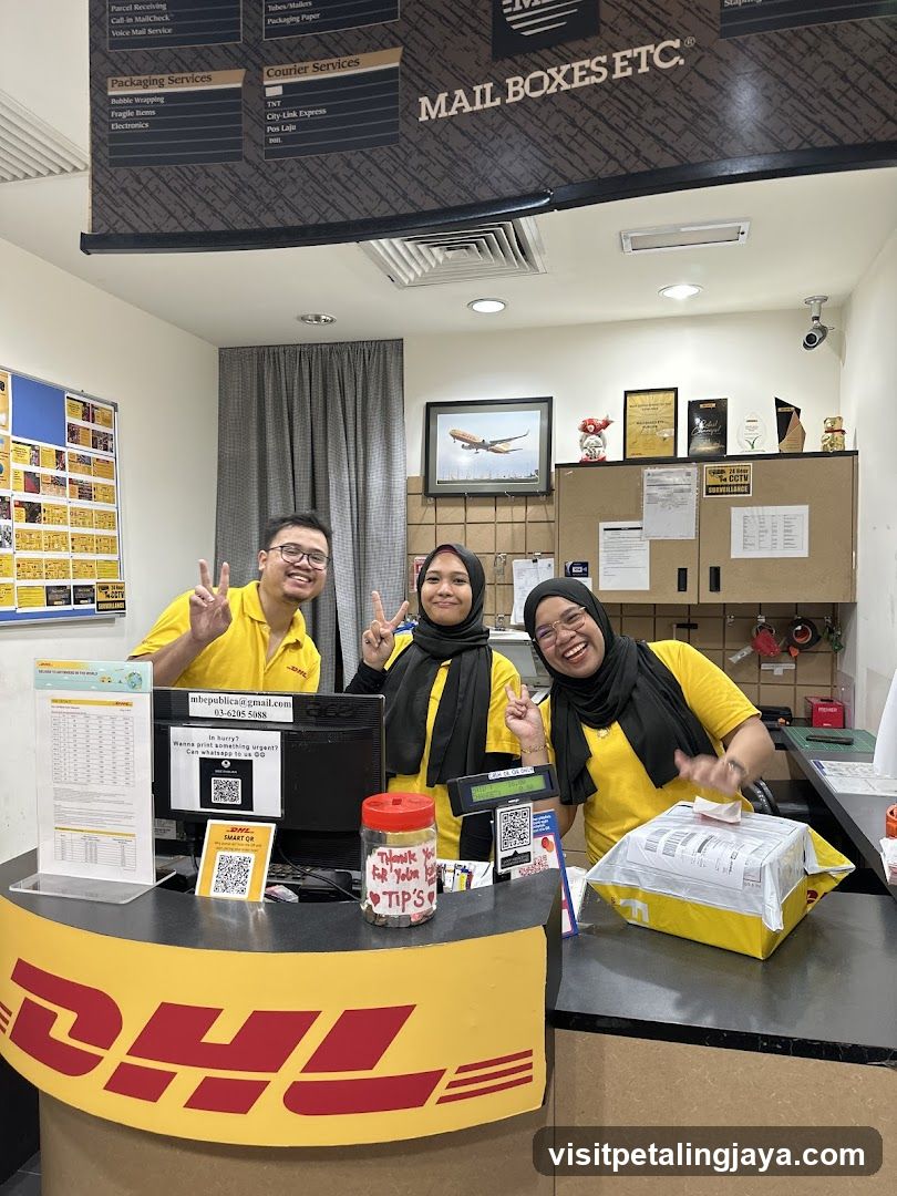 DHL Counter Interior