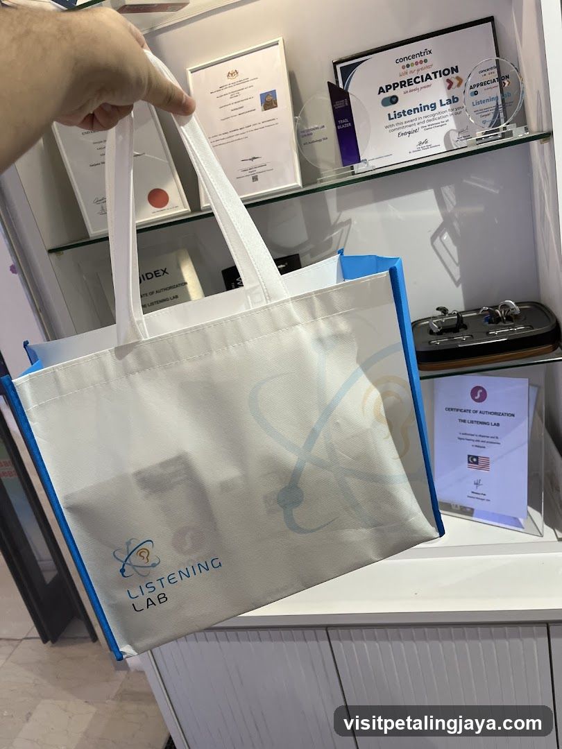 Listening Lab Gift Bag Display