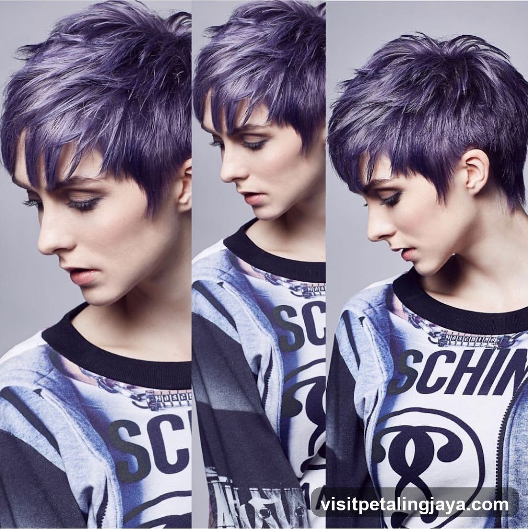 Purple Hair Fashion Shoot