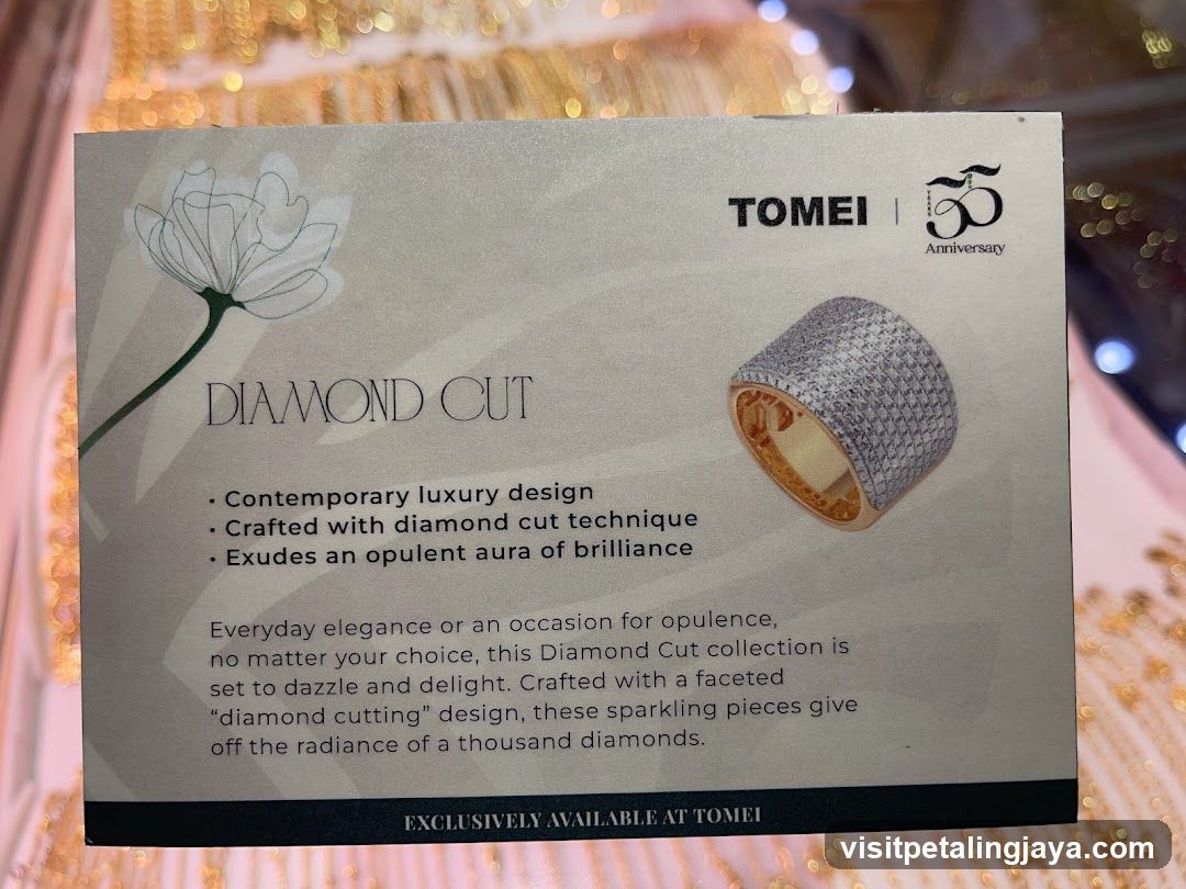 Tomei Diamond Cut Collection Display Card