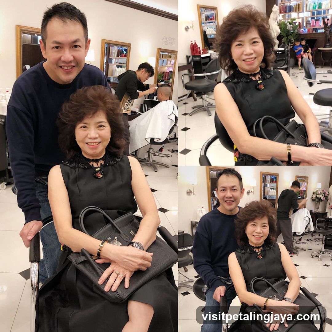Barbershop Interior with Customers and Staff