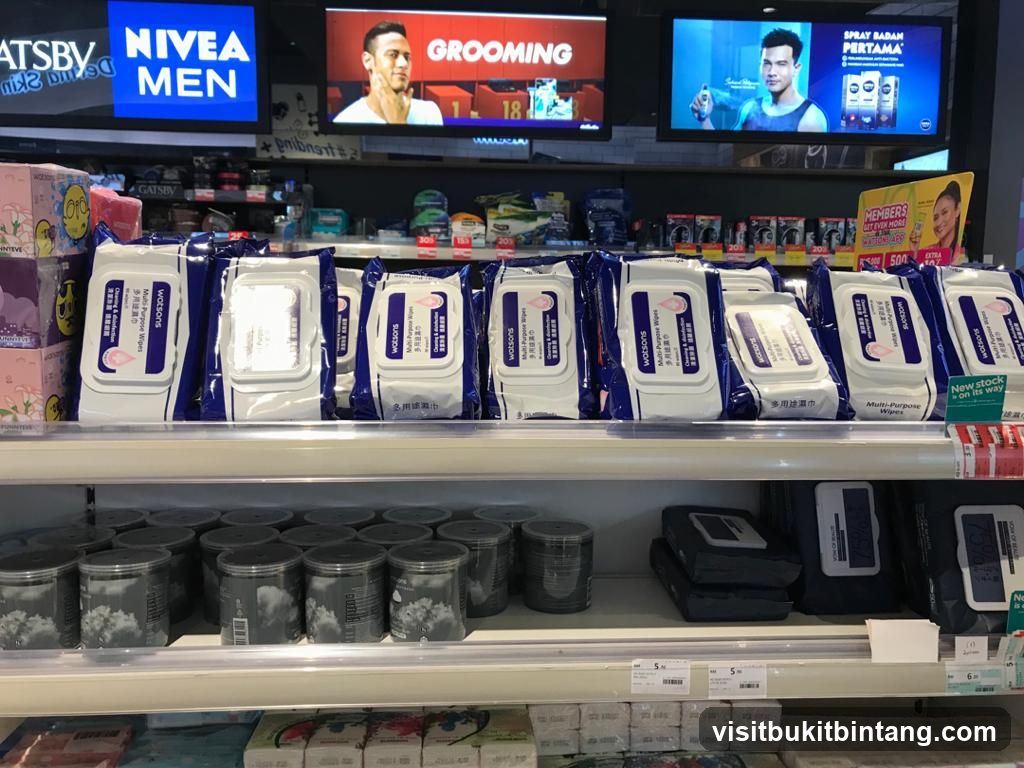 Watsons Multi-Purpose Wipes Display