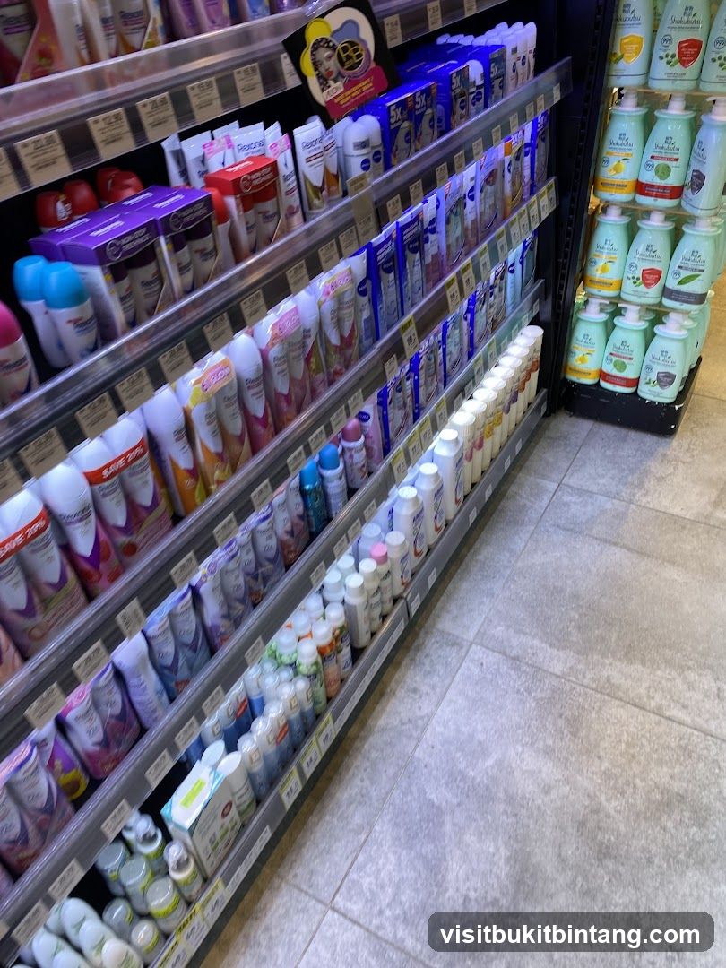 Aisle of Personal Care Products
