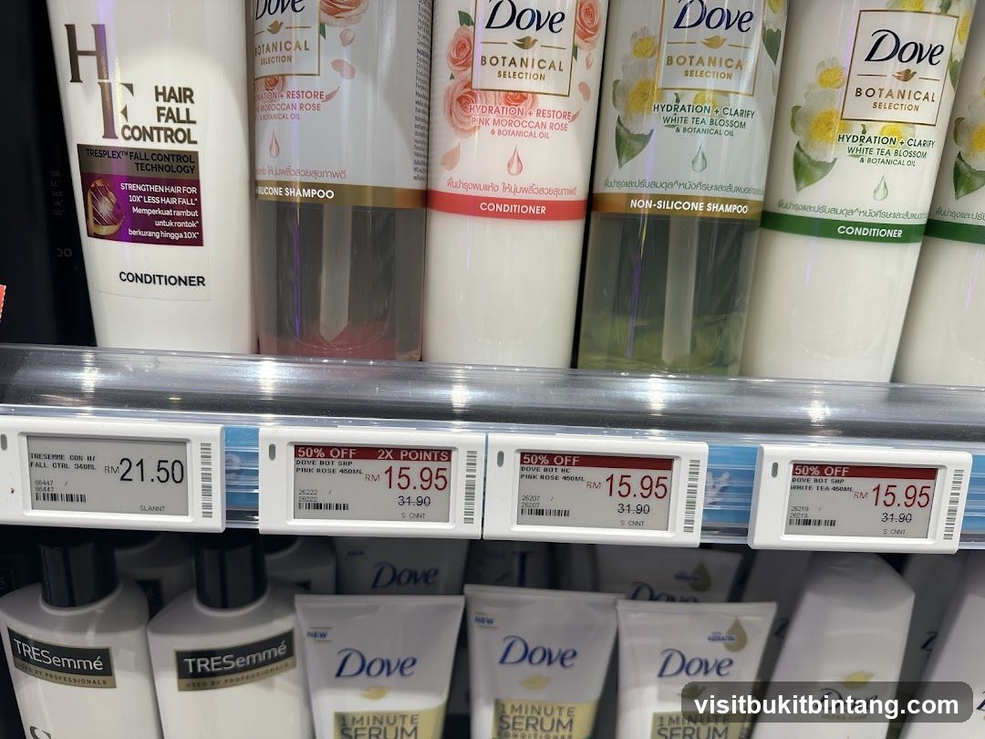 Shampoo and Conditioner Display