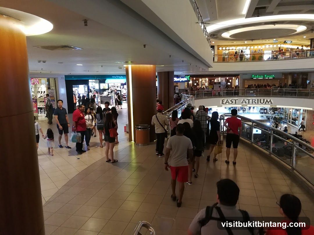 People walking in a mall