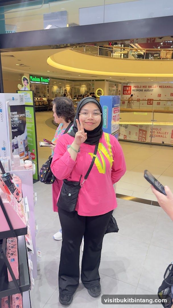 Woman Posing in a Mall
